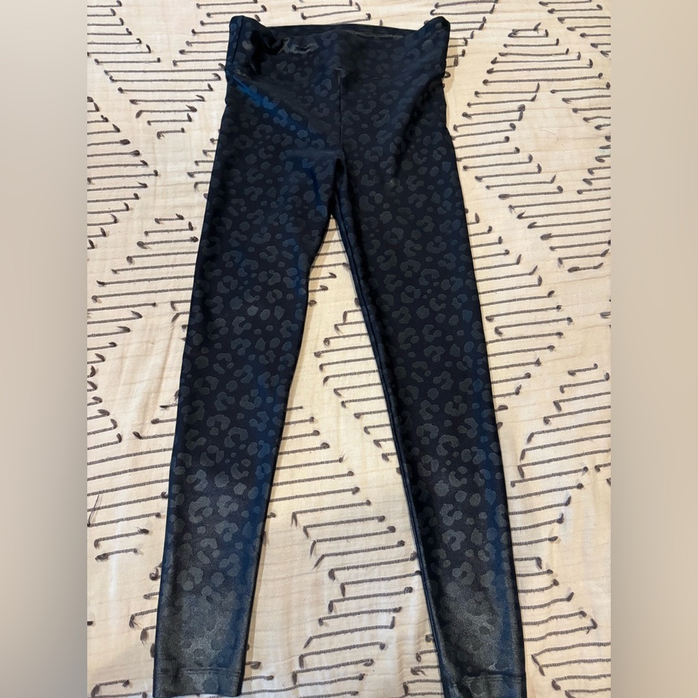 Koral Black Leopard Patterned Leggings